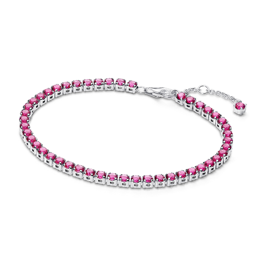 Sparkling Pink Tennis Bracelet