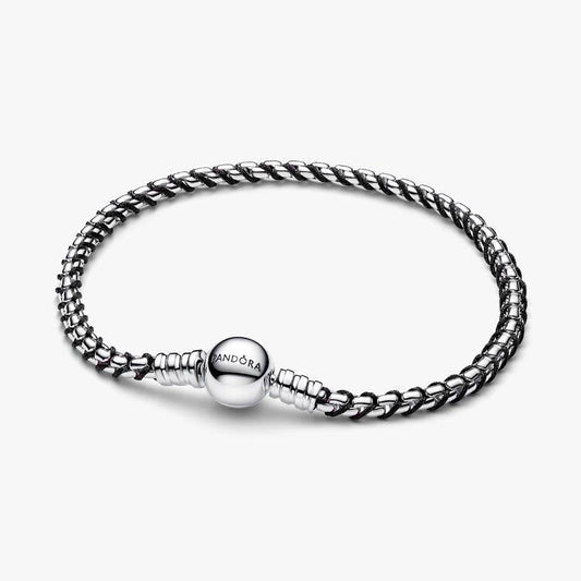 Black Cord Box Chain Pandora Bracelet