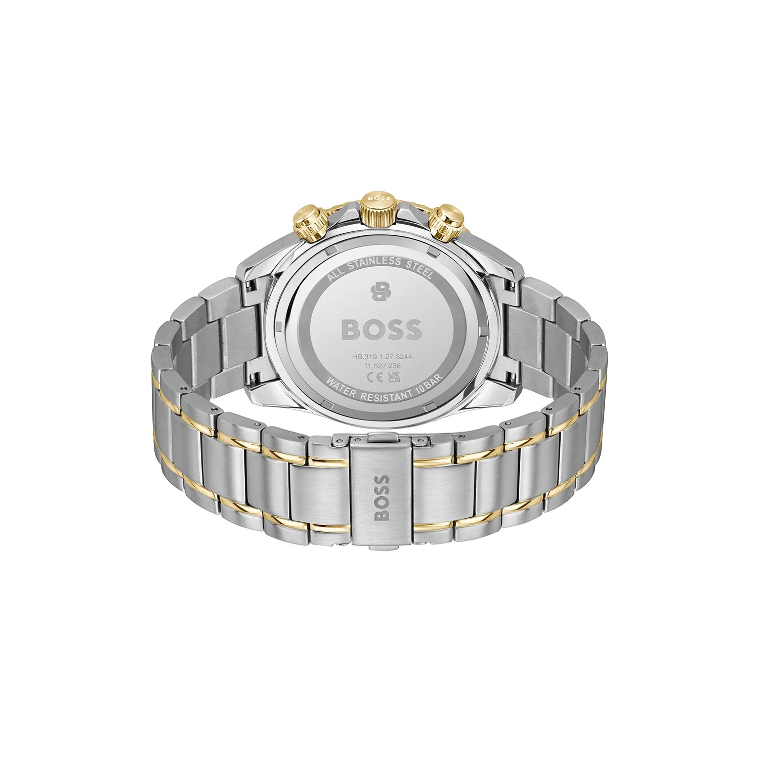 BOSS SEALINER GREEN CHRONO GENTS TWO-TONED WATCH
