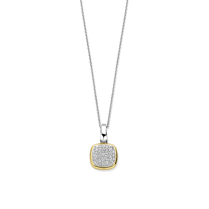 TISENTO TWO-TONED CZ PENDANT