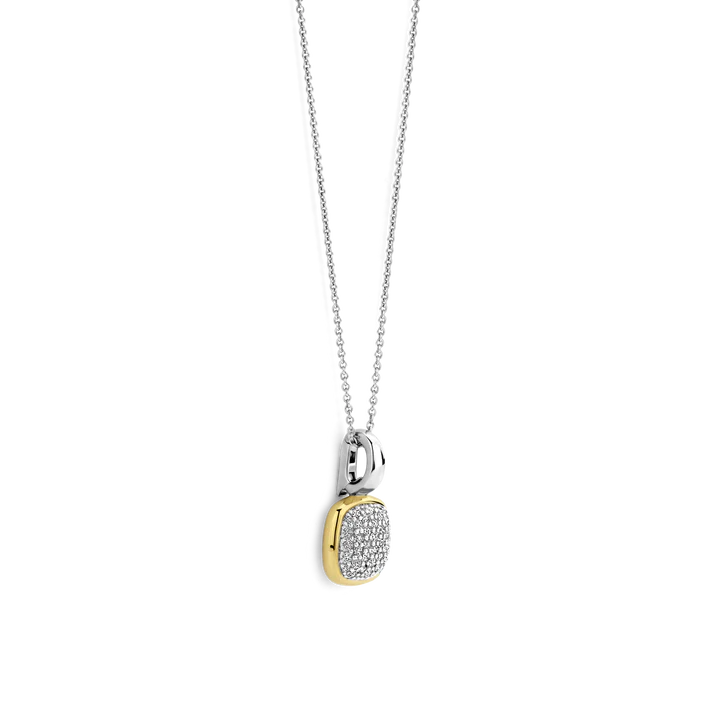 TISENTO TWO-TONED CZ PENDANT