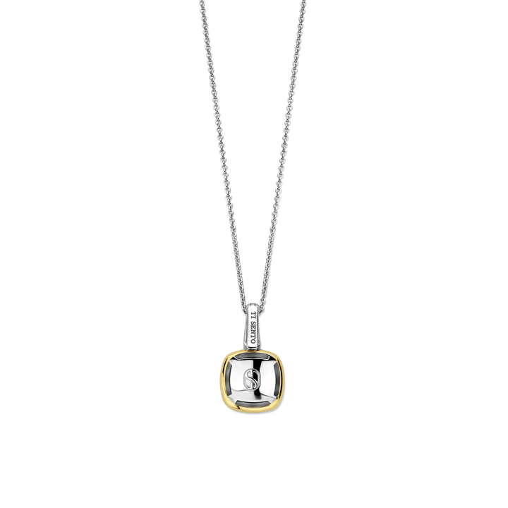 TISENTO TWO-TONED CZ PENDANT