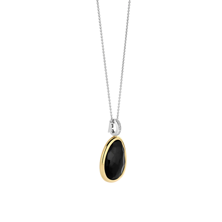 TISENTO OVAL BLACK CZ PENDANT