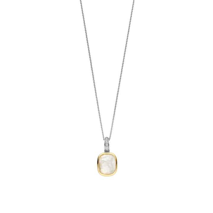 TISENTO MOTHER OF PEARL CZ PENDANT