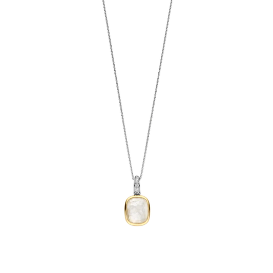 TISENTO MOTHER OF PEARL CZ PENDANT