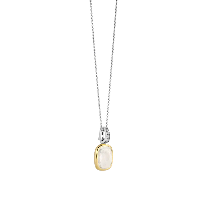 TISENTO MOTHER OF PEARL CZ PENDANT