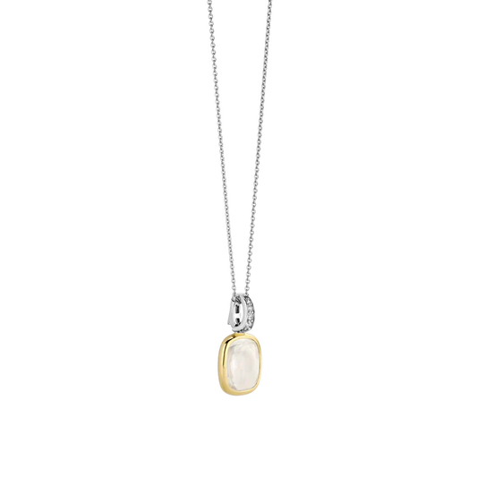 TISENTO MOTHER OF PEARL CZ PENDANT