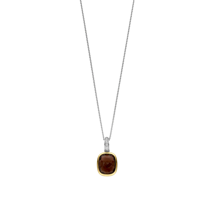 TISENTO SMOKY BROWN CZ PENDANT