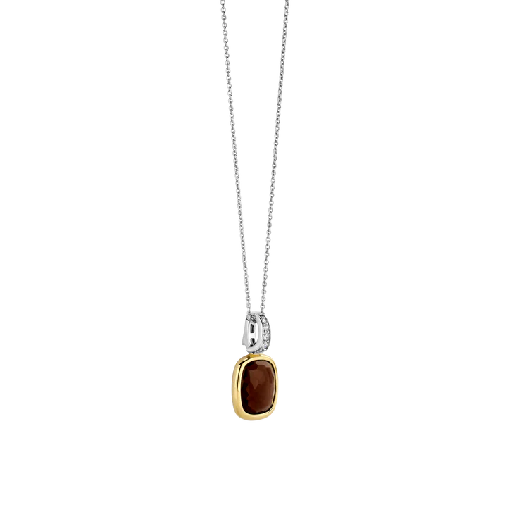 TISENTO SMOKY BROWN CZ PENDANT