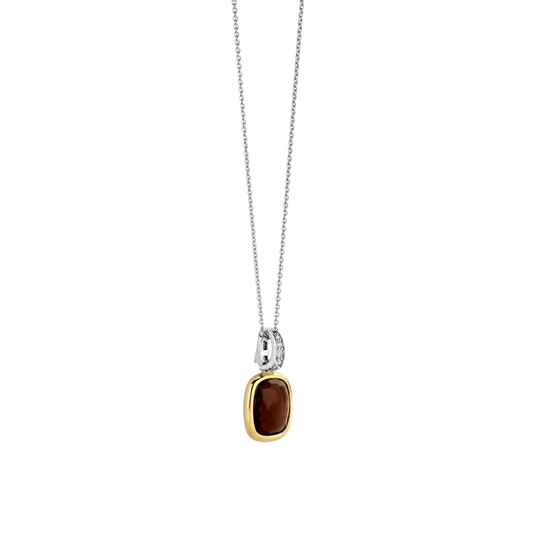 TISENTO SMOKY BROWN CZ PENDANT
