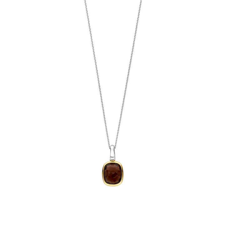 TISENTO SMOKY BROWN CZ PENDANT
