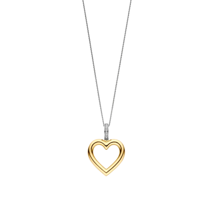 TISENTO GOLD OPEN HEART PENDANT