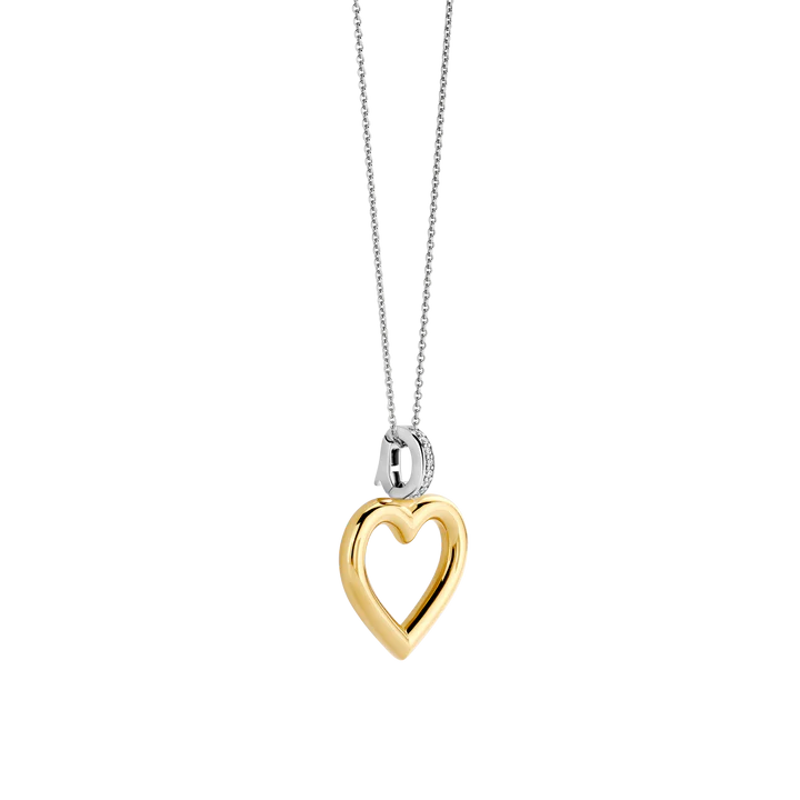 TISENTO GOLD OPEN HEART PENDANT