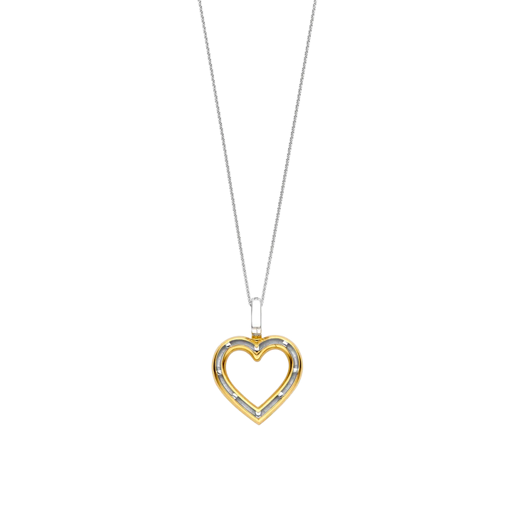 TISENTO GOLD OPEN HEART PENDANT