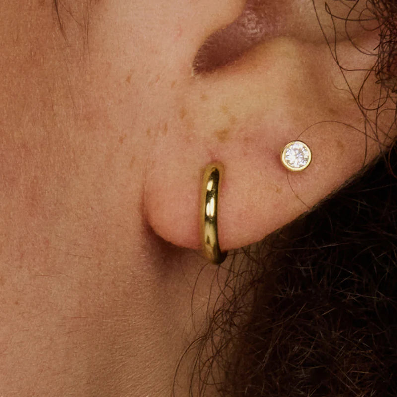 BLUSH 14CT YG 3MM CZ EARRINGS