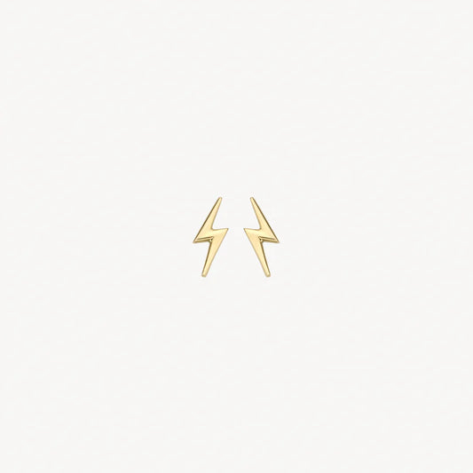 BLUSH 14CT YG LIGHTNING BOLT EARRINGS