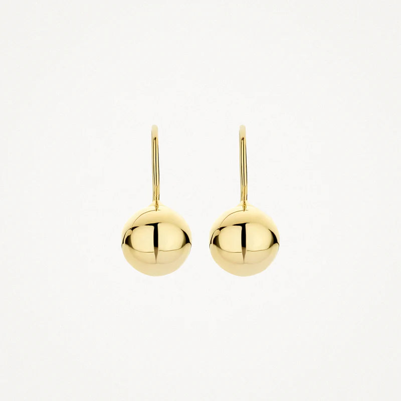 Blush 14ct Gold Polished Ball Drop Earrings