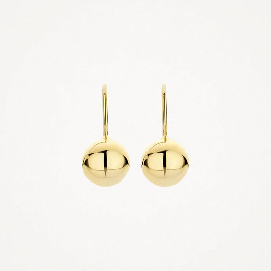 Blush 14ct Gold Polished Ball Drop Earrings