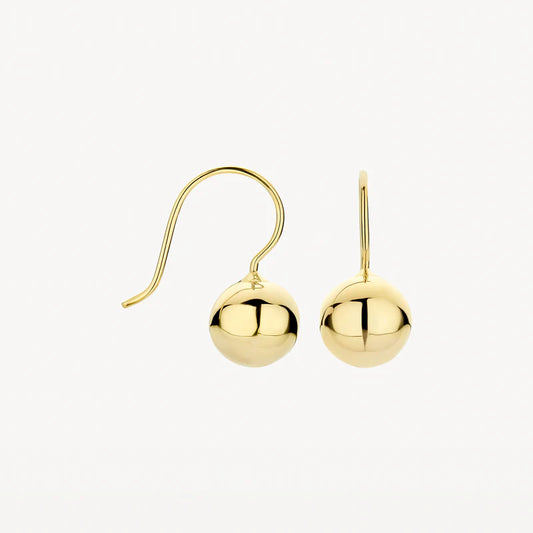 Blush 14ct Gold Polished Ball Drop Earrings