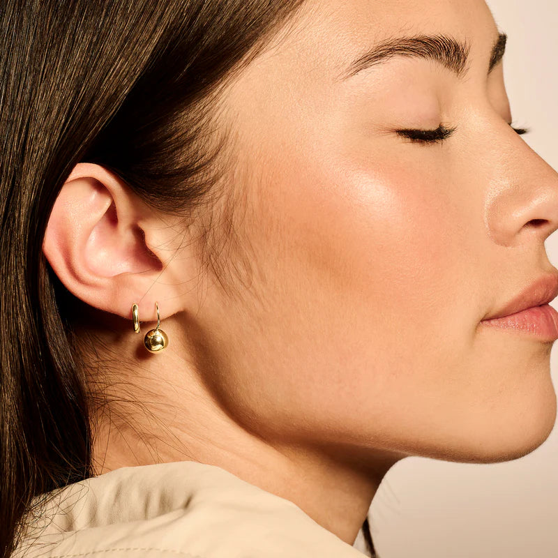 Blush 14ct Gold Polished Ball Drop Earrings