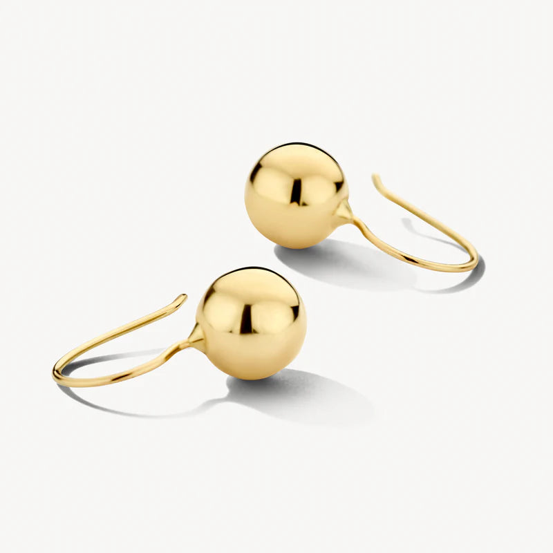 Blush 14ct Gold Polished Ball Drop Earrings