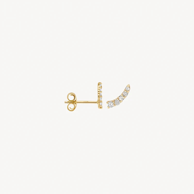 BLUSH 14CT YG CZ EARRINGS