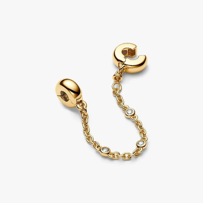 Pandora Logo Safety Chain Clip Charm