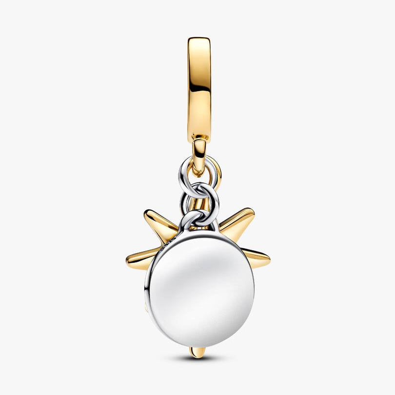 Engravable North Star Lab-grown Diamond Dangle Pandora Charm