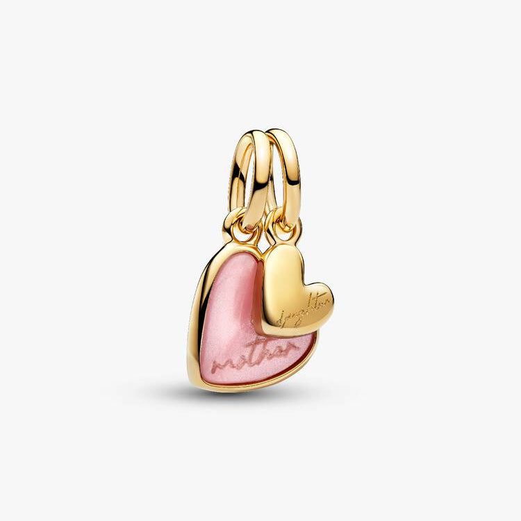 Pink Mother & Daughter Splittable Dangle Pandora Charm