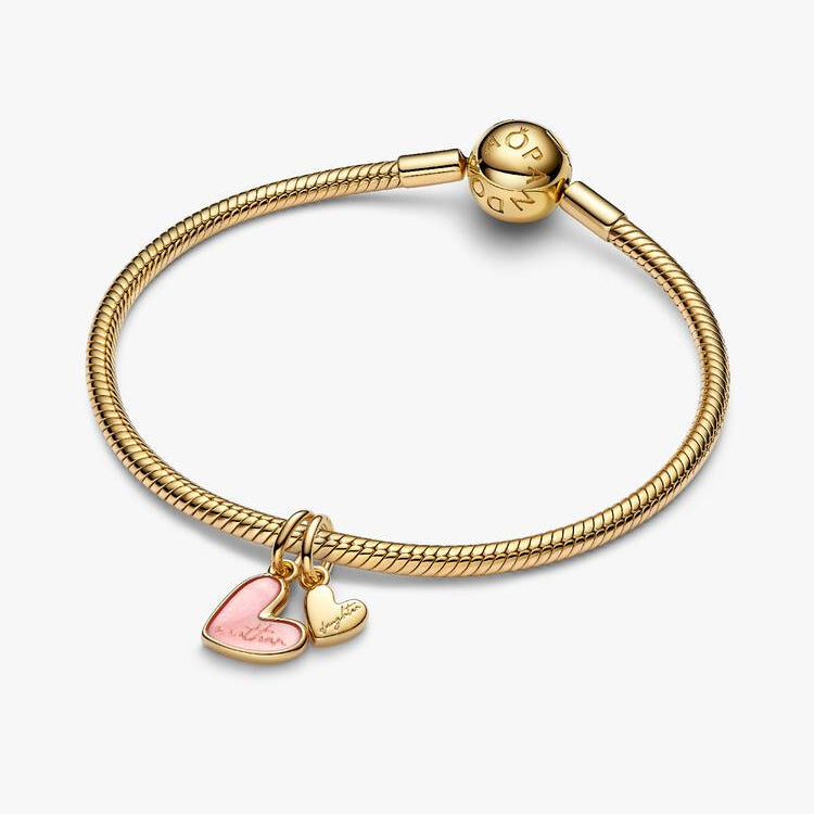 Pink Mother & Daughter Splittable Dangle Pandora Charm
