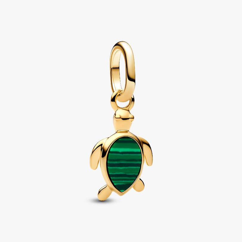 Green Turtle Mini Dangle Pandora Charm