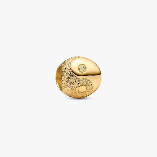 Textured Yin and Yang Mini Pandora Charm