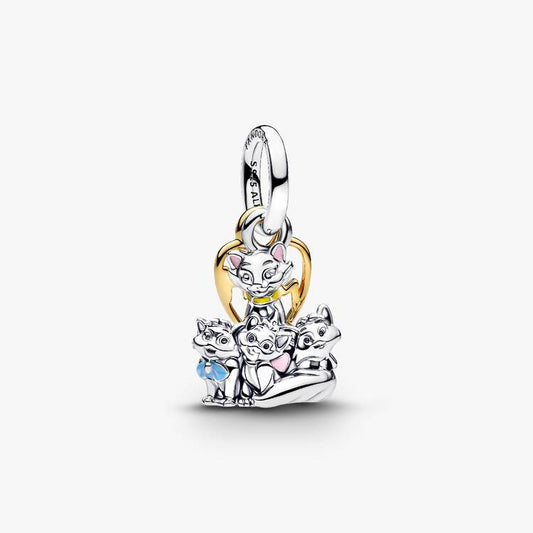 Disney Aristocats Duchess & Kittens Dangle Pandora Charm