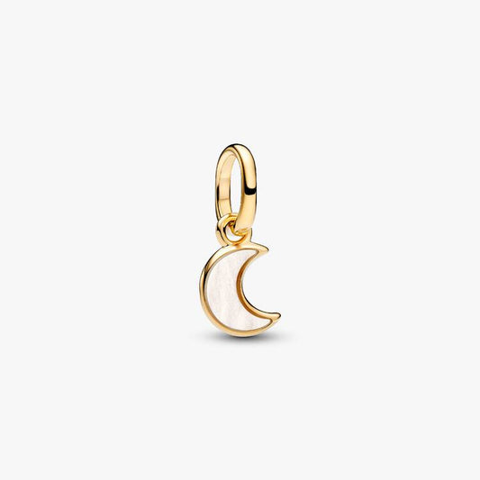 White Crescent Mini Dangle Pandora Charm
