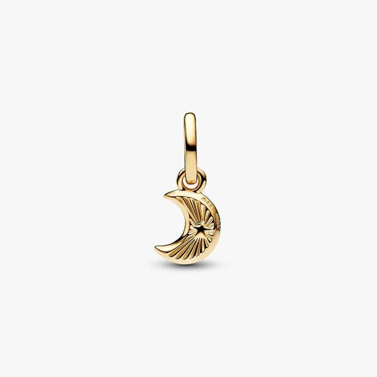 White Crescent Mini Dangle Pandora Charm