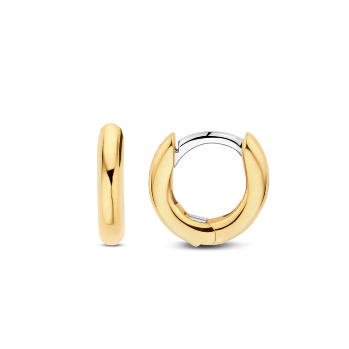 TISENTO GOLD 12MM HUGGIE HOOPS