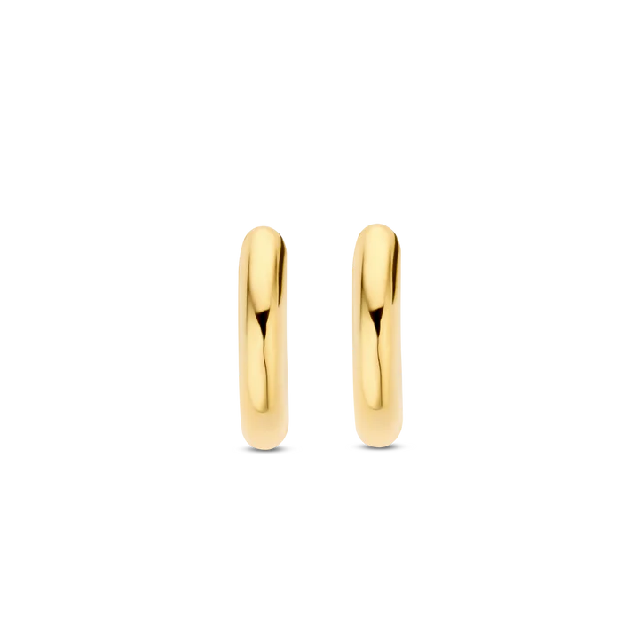 TISENTO GOLD 12MM HUGGIE HOOPS
