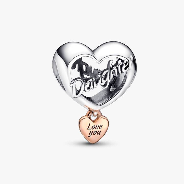 Love You Daughter Heart Pandora Charm