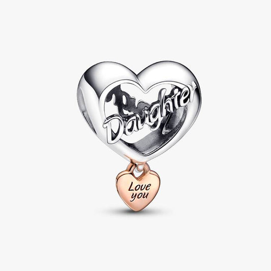 Love You Daughter Heart Pandora Charm