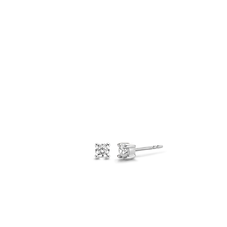 TISENTO 4MM CZ STUD EARRINGS