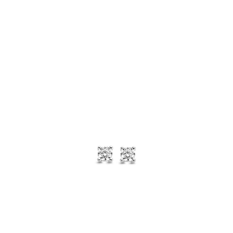 TISENTO 4MM CZ STUD EARRINGS