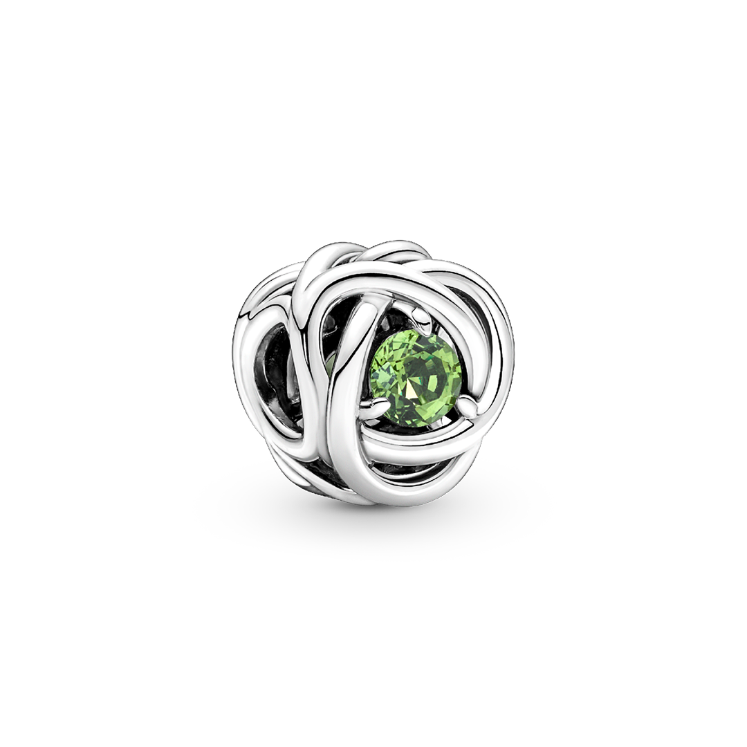 August Birthstone Eternity Circle Charm