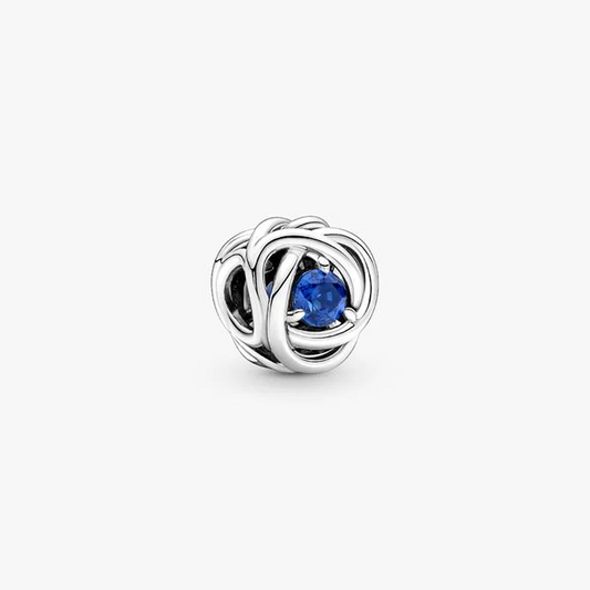 September Birthstone Eternity Circle Charm