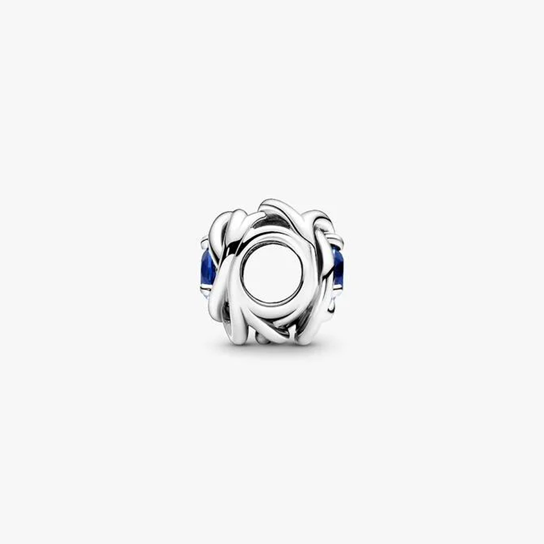 September Birthstone Eternity Circle Charm