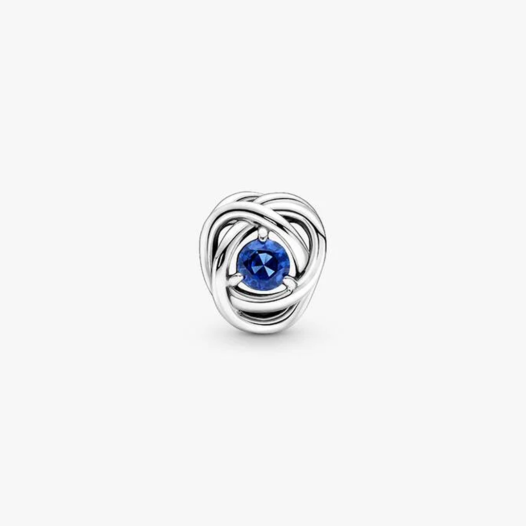 September Birthstone Eternity Circle Charm