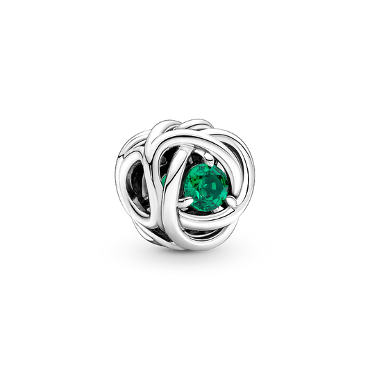 May Birthstone Eternity Circle Charm