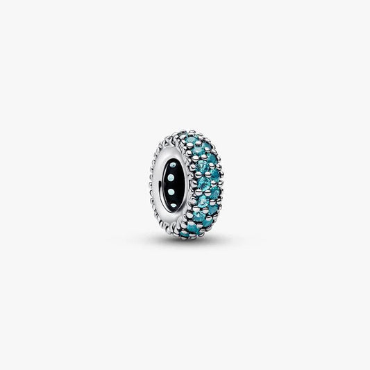 Ice Blue Stone Spacer Pandora Charm