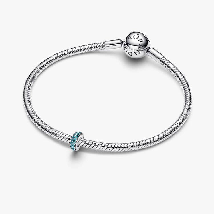Ice Blue Stone Spacer Pandora Charm
