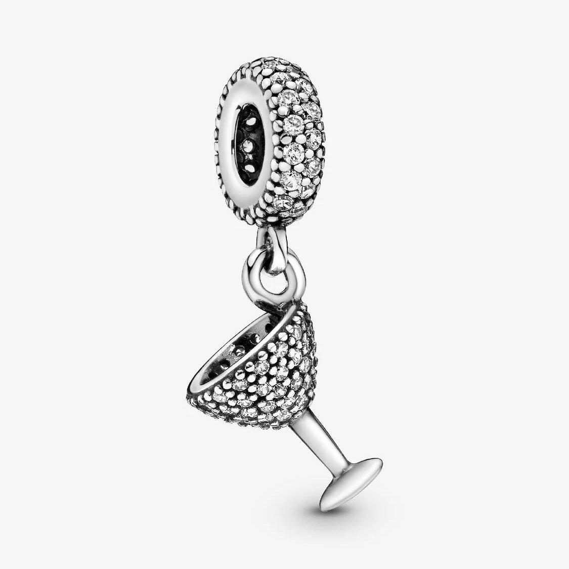 Pavé Cocktail Glass Dangle Pandora Charm