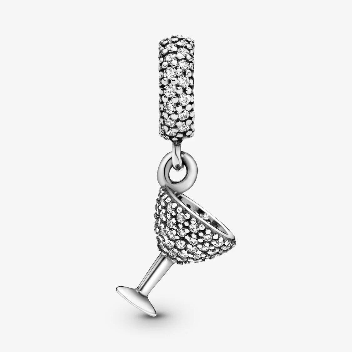 Pavé Cocktail Glass Dangle Pandora Charm